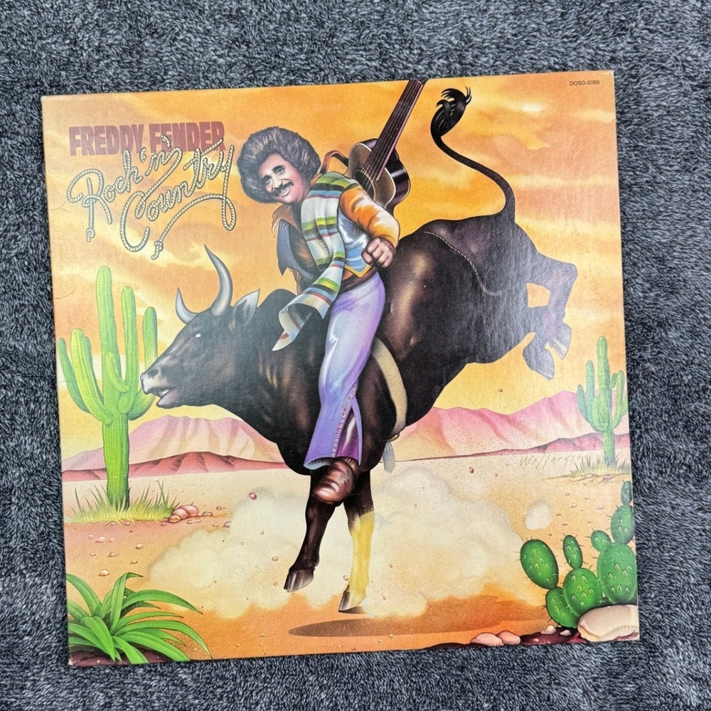 Freddy Fender Rock'n Country Vinyl LP ABC Dot Records DOSD-2050 1975 Tex-Mex